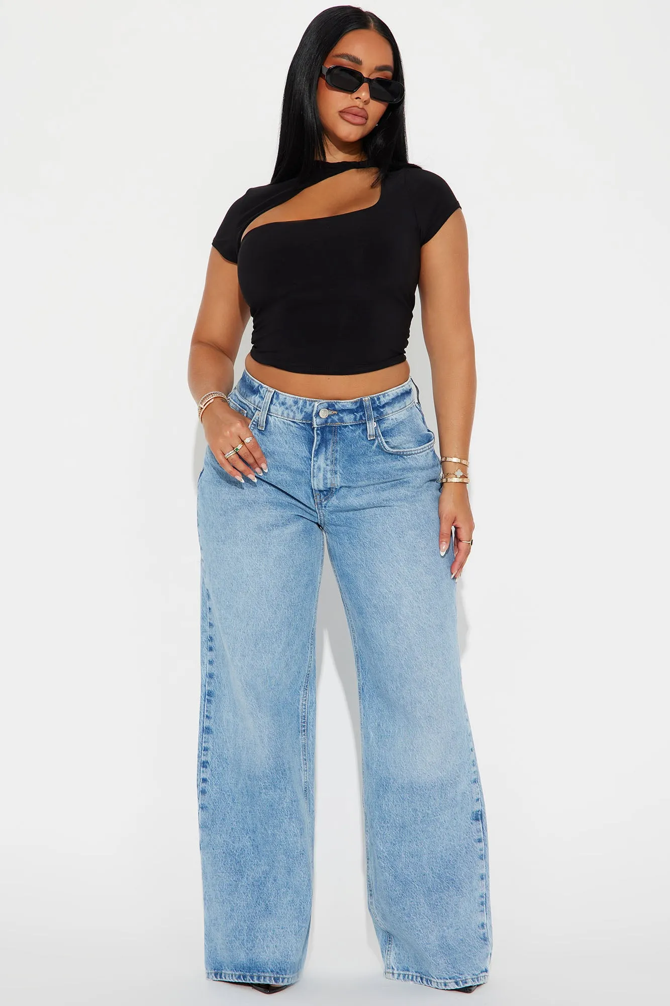 Portia Cut Out Top - Black sold by Fashion Nova product image thumbnail 2