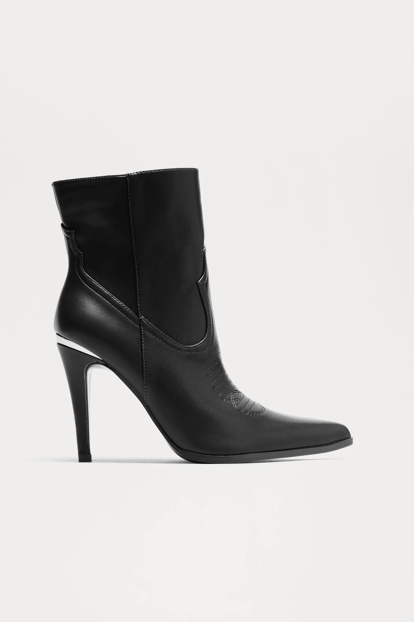 Reid Heeled Booties - Black sold by Fashion Nova