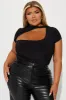 Portia Cut Out Top - Black sold by Fashion Nova