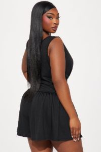 Winona Romper - Black sold by Fashion Nova