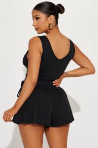 Winona Romper - Black sold by Fashion Nova