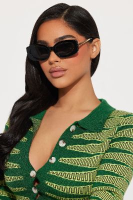 Trips To Italy Sunglasses - Black sold by Fashion Nova