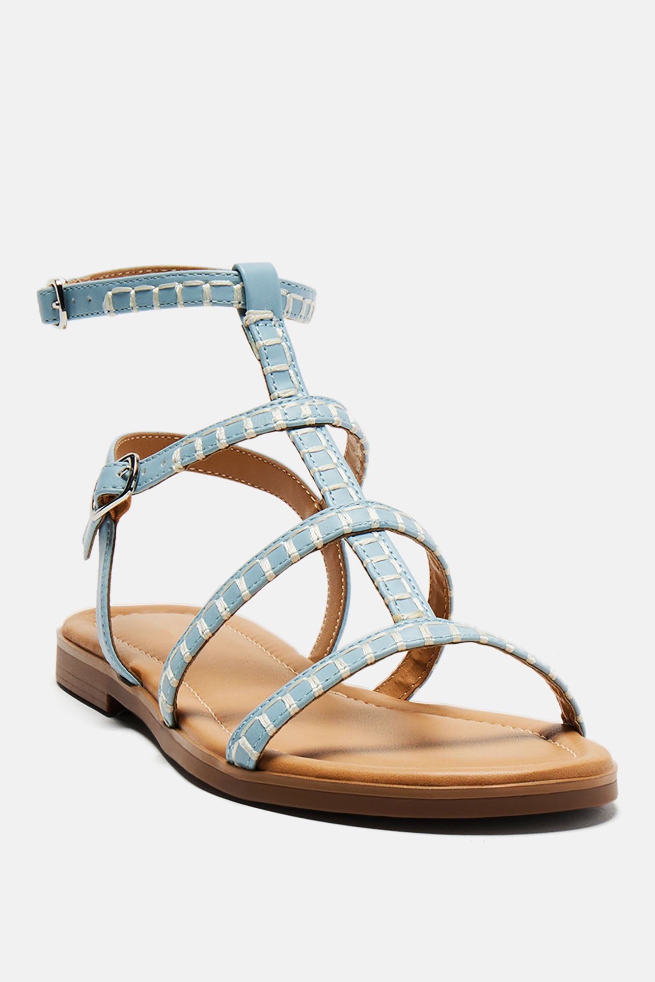 Replacing You Flat Sandals - Light Blue sold by Fashion Nova product image thumbnail 2