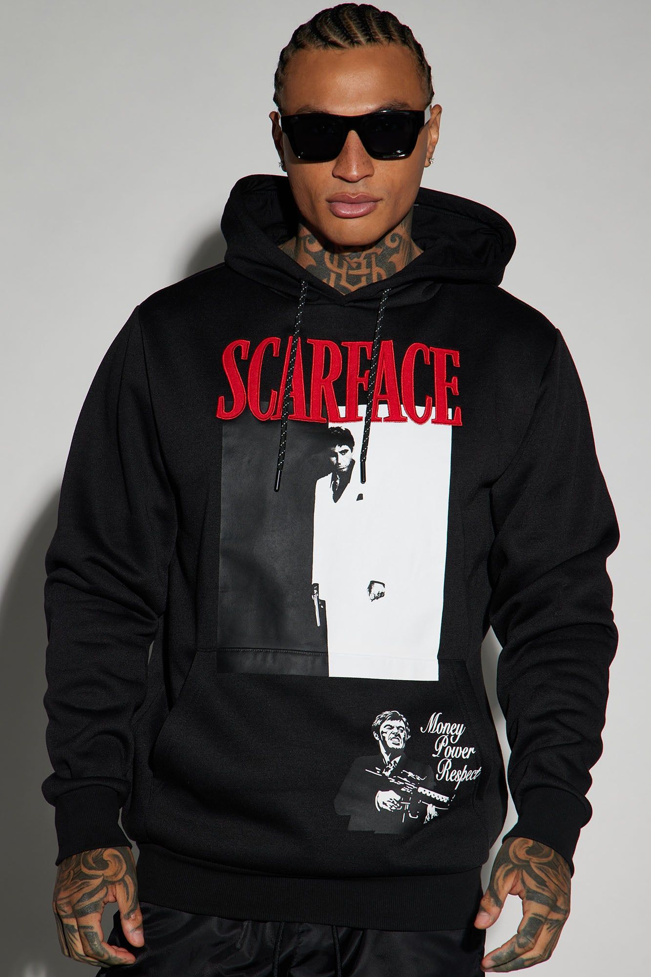 【中古】 Scarface Money Power Respect Scarface Money Power Respect Men's Black Large T-Shirt