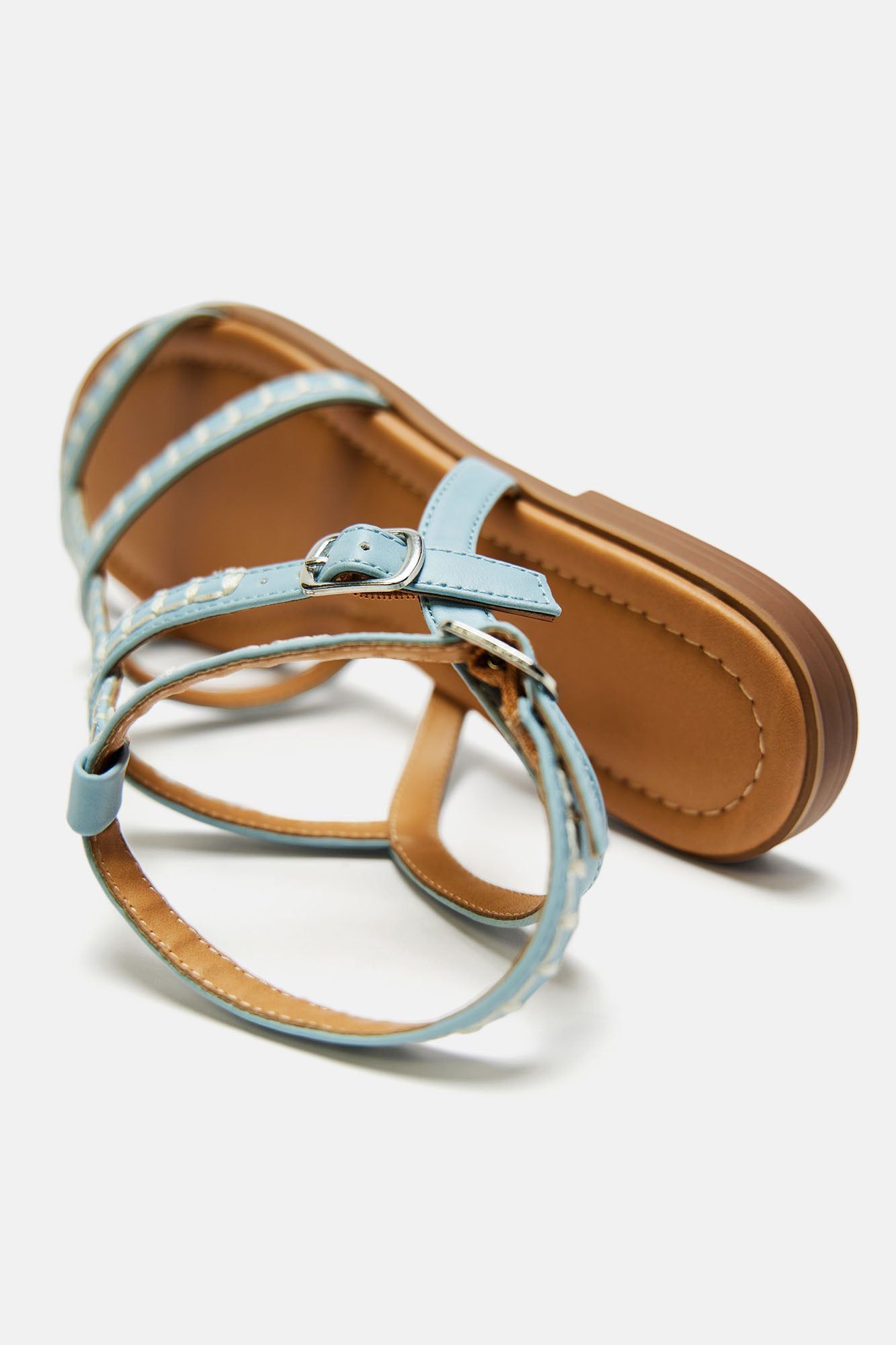 Replacing You Flat Sandals - Light Blue sold by Fashion Nova product image thumbnail 5