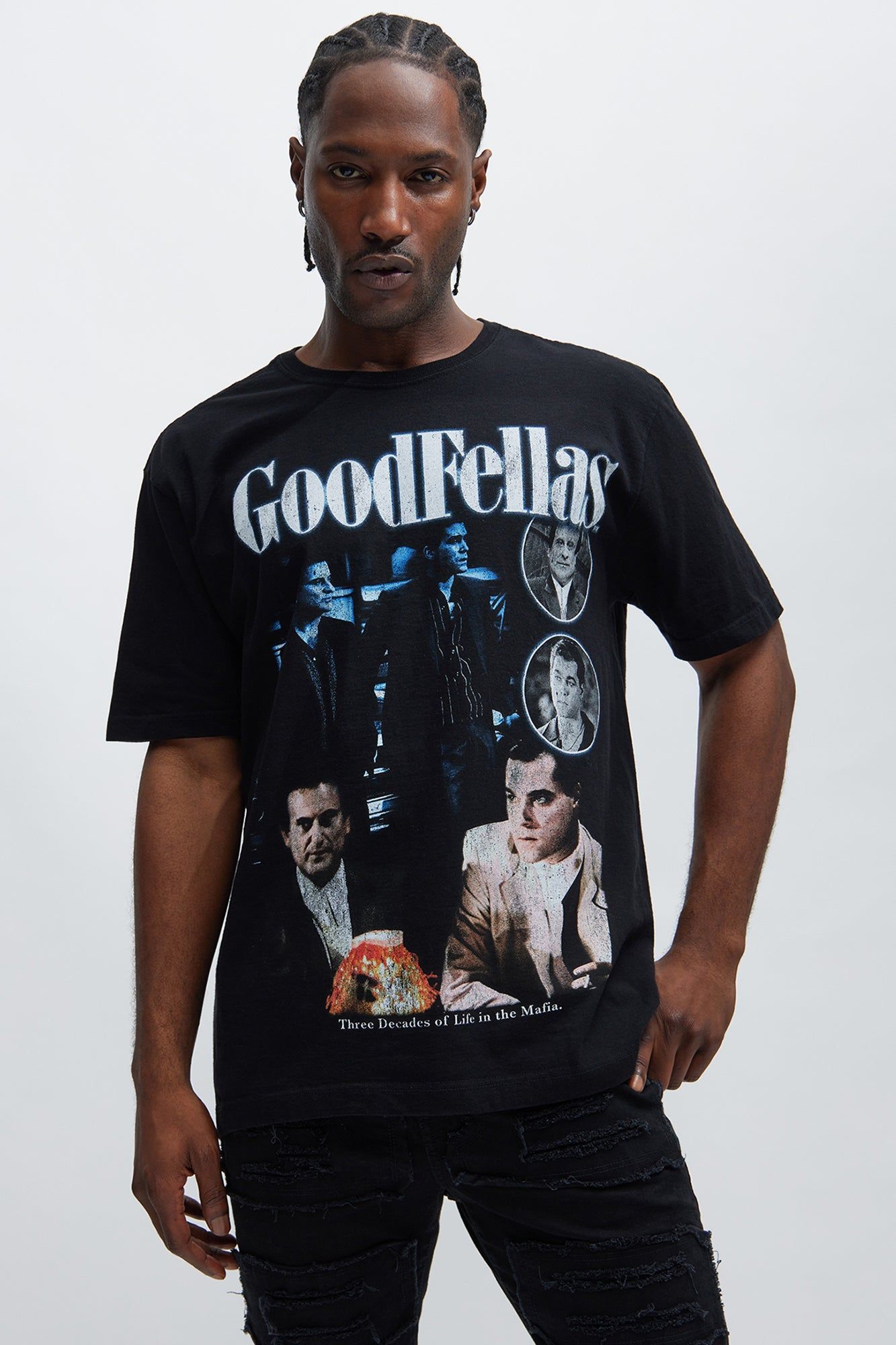 GoodFellas Short Sleeve Tee - Black sold by Fashion Nova