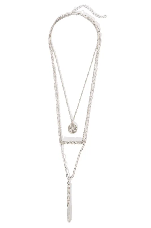 High Maintenance Layered Necklace - Silver made by Fashion Nova