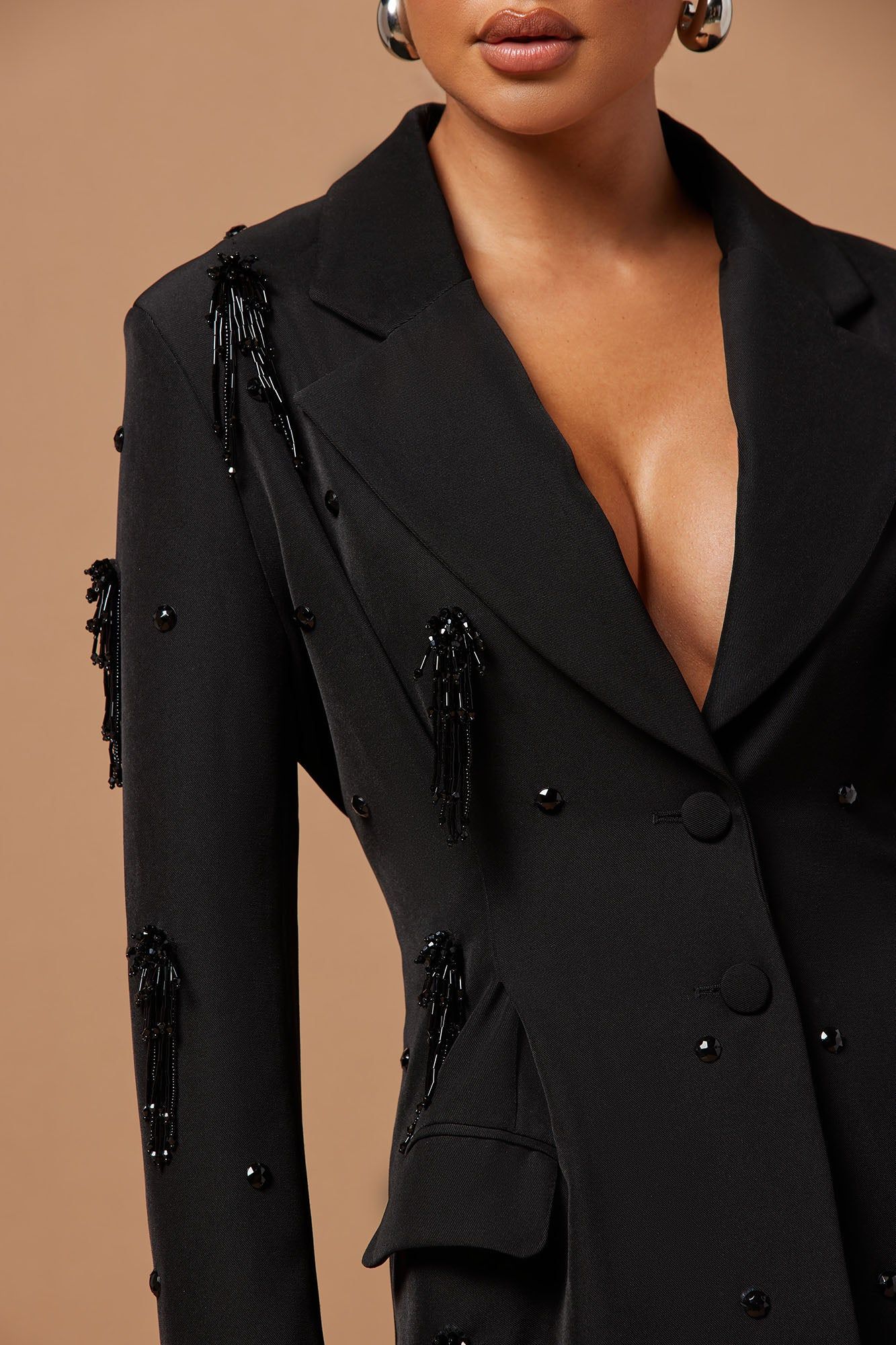 Jamie Embellished Blazer - Black sold by Fashion Nova product image thumbnail 3