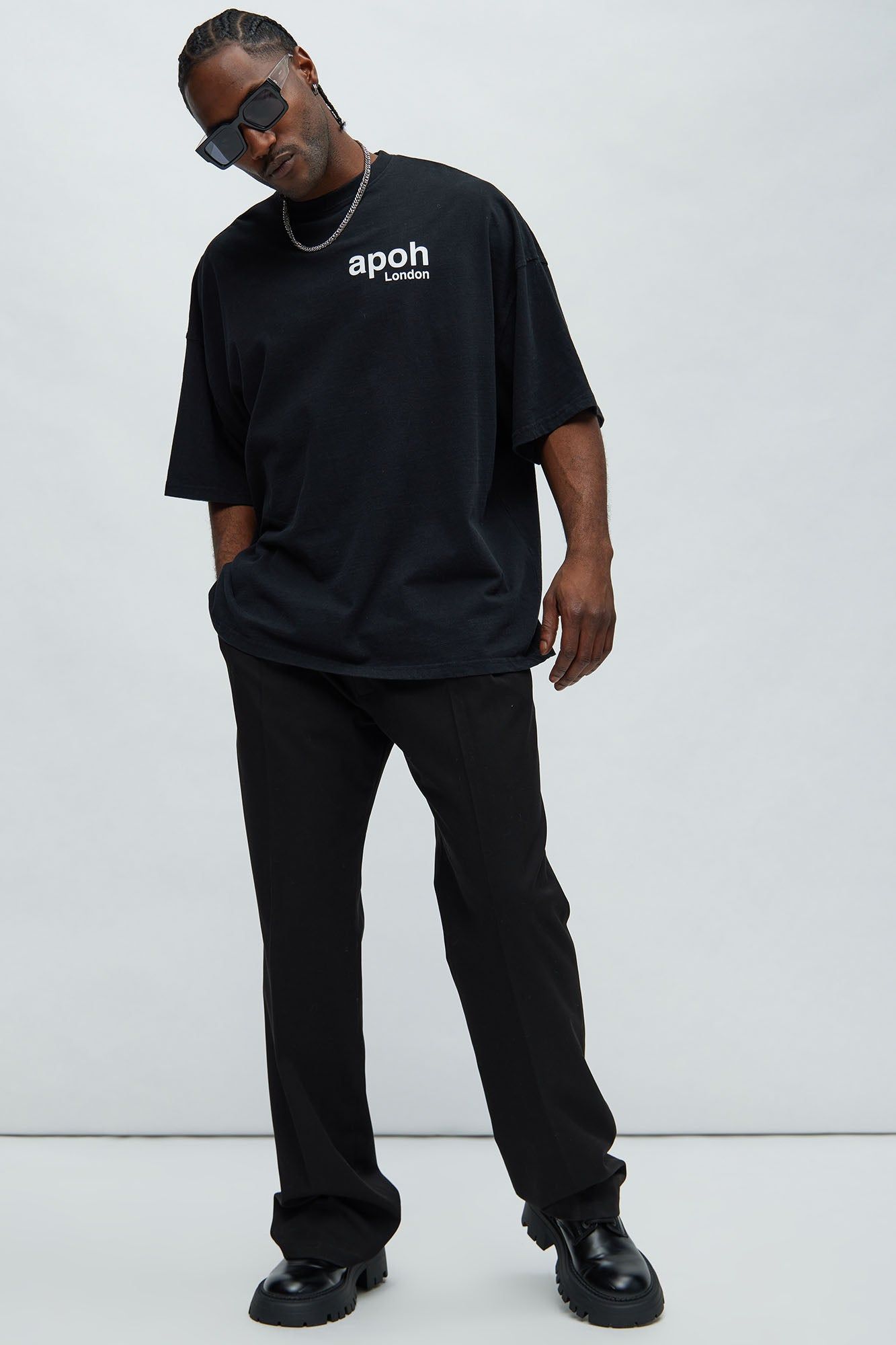 Vincent Van Gogh Starry Night Oversized Short Sleeve Tee - Black sold by Fashion Nova product image thumbnail 4