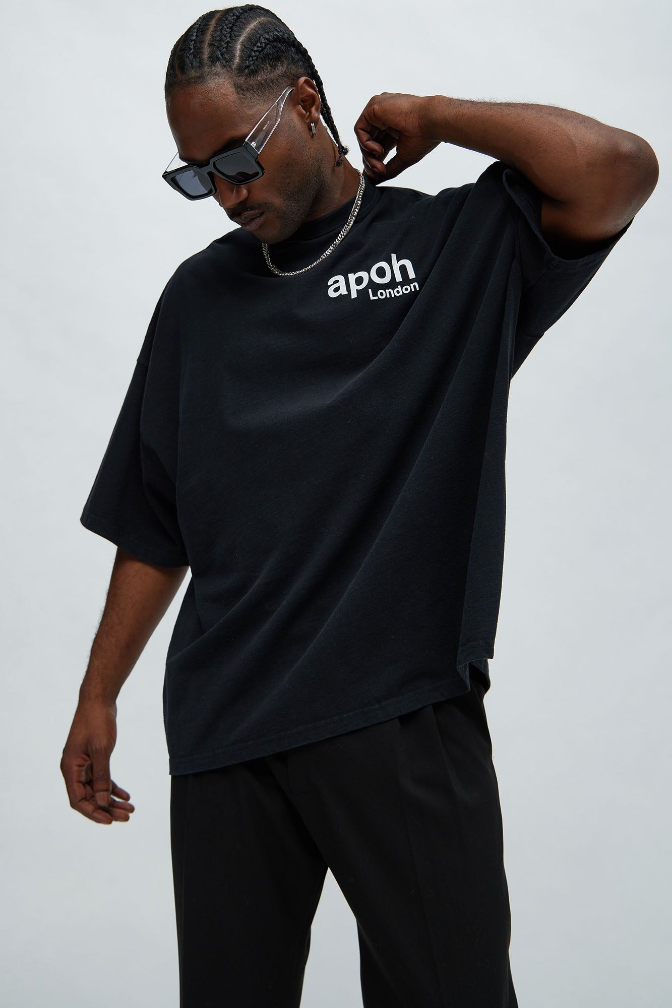 Vincent Van Gogh Starry Night Oversized Short Sleeve Tee - Black sold by Fashion Nova product image thumbnail 2