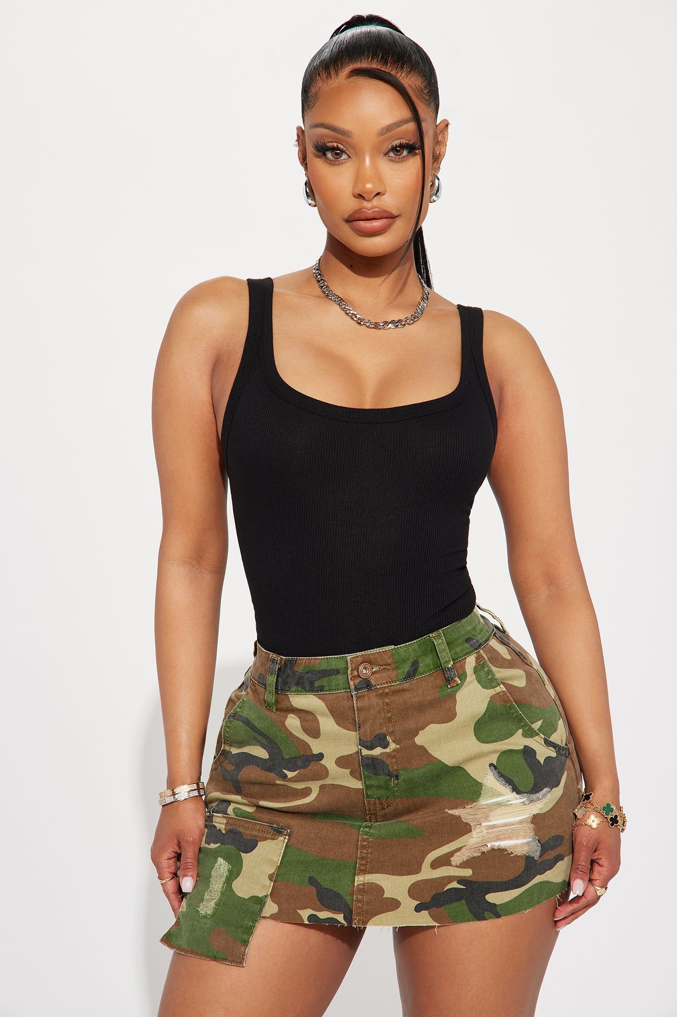 Kennedi Tank Top - Black sold by Fashion Nova