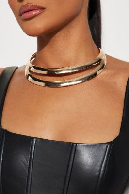Radiant Orbit Choker - Gold sold by Fashion Nova