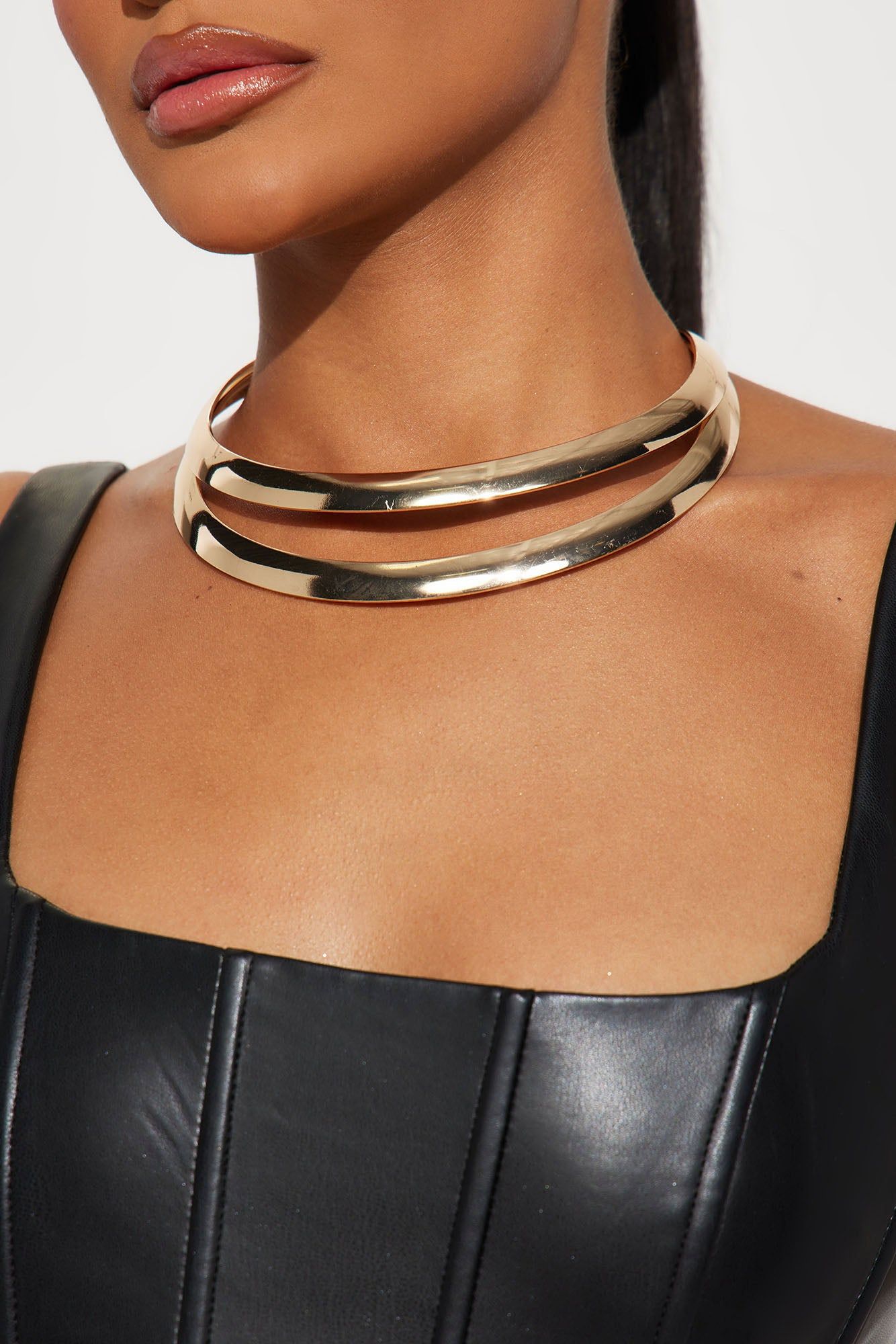 Radiant Orbit Choker - Gold sold by Fashion Nova