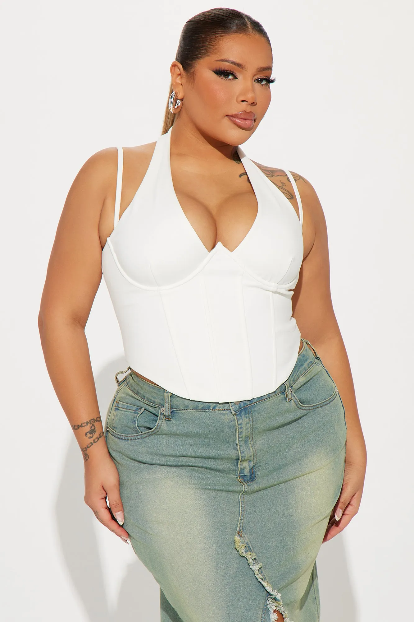 No Rival Halter Top - Ivory sold by Fashion Nova product image thumbnail 4