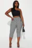 On A Picnic Capri Pant - Black/White sold by Fashion Nova