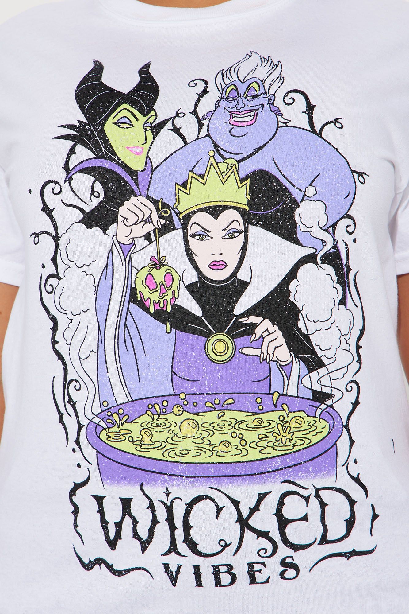 Totally Wicked Disney Villians Graphic Tshirt - White sold by Fashion Nova product image thumbnail 3