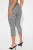 On A Picnic Capri Pant - Black/White sold by Fashion Nova
