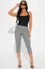 On A Picnic Capri Pant - Black/White sold by Fashion Nova