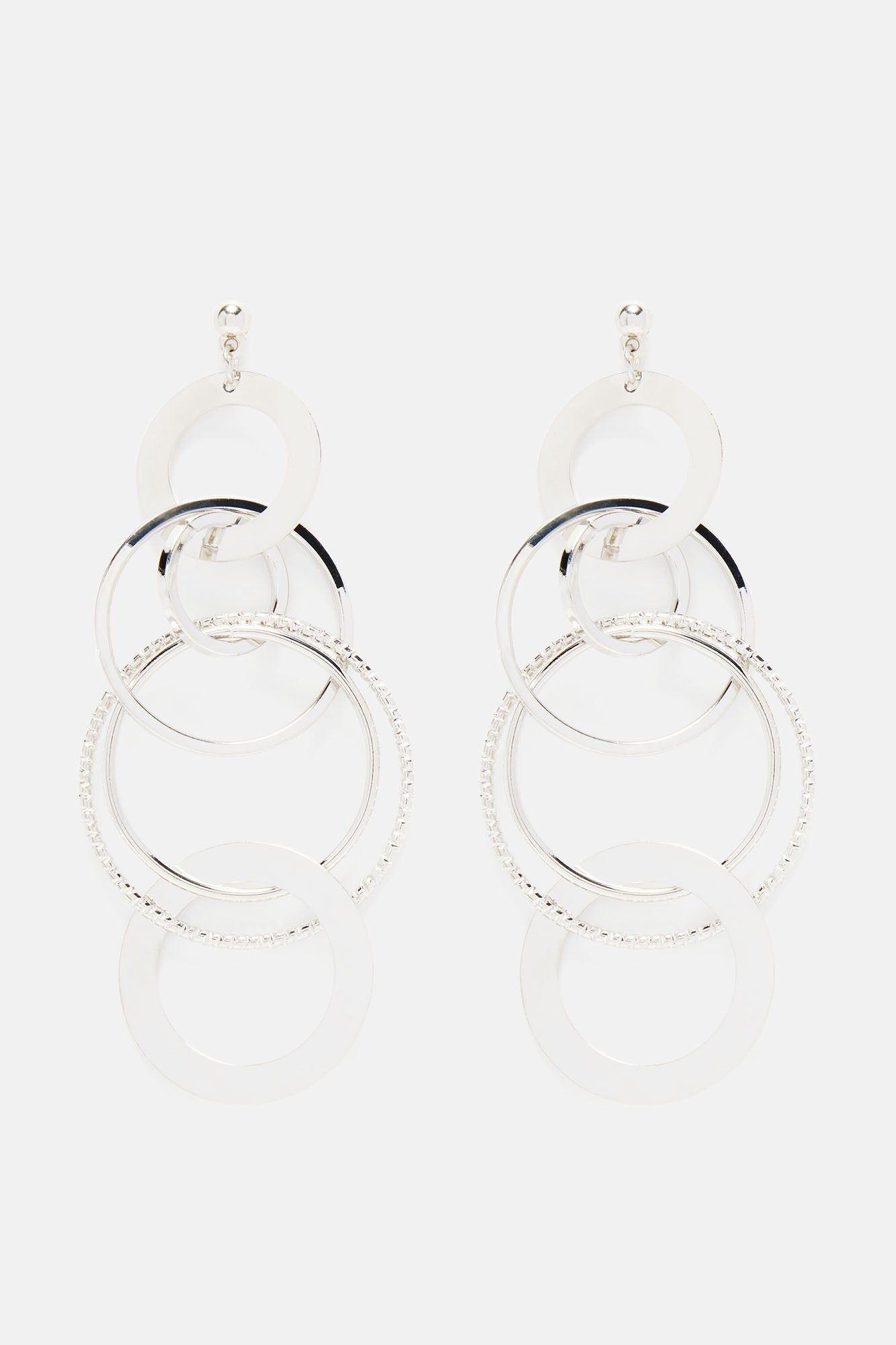 Solid Abstract Drop Earrings - Silver sold by Fashion Nova product image thumbnail 3