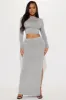 Valeria Skirt Set - Heather Grey sold by Fashion Nova