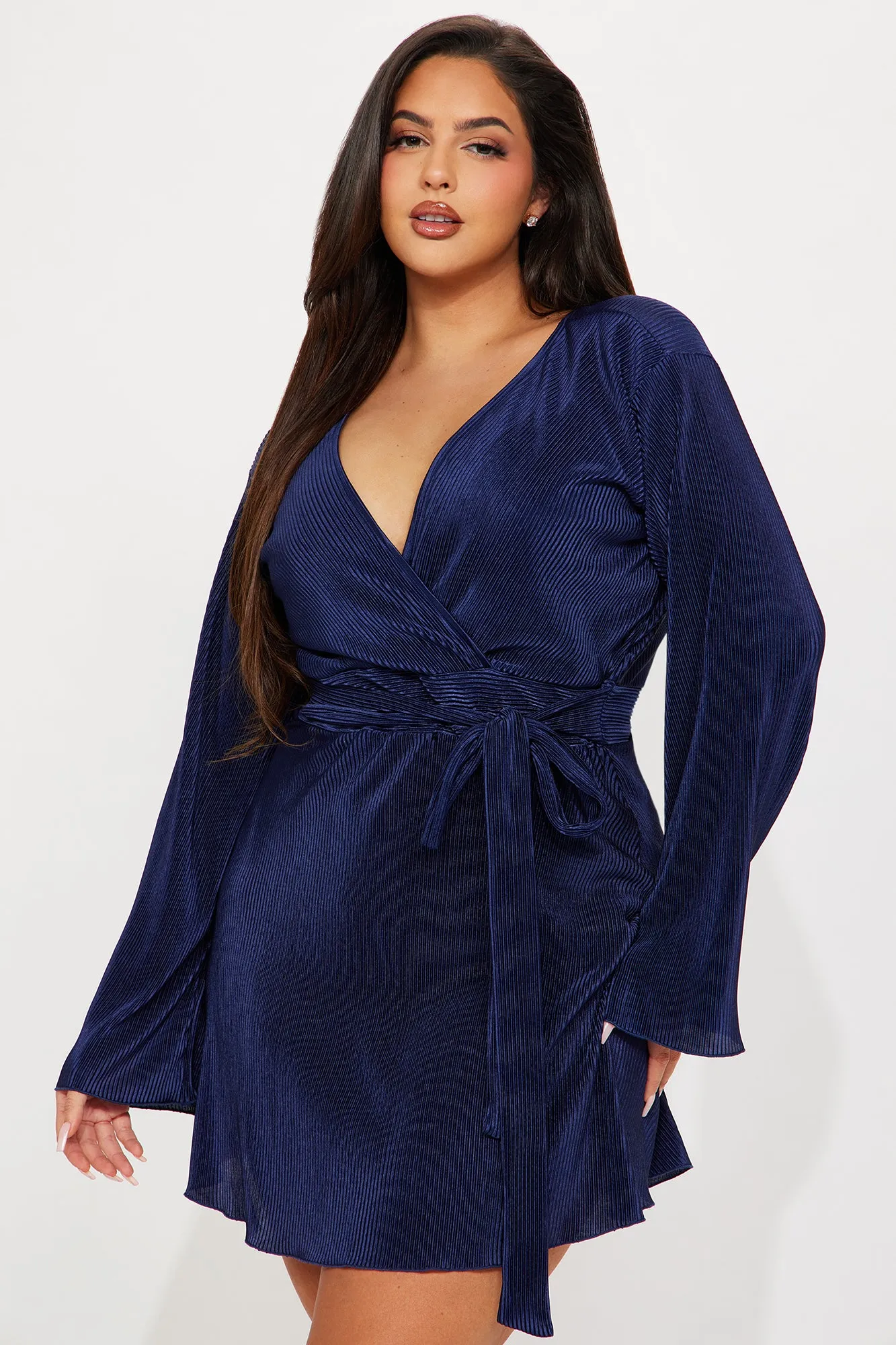 Ciara Plisse Mini Dress - Navy sold by Fashion Nova product image thumbnail 5
