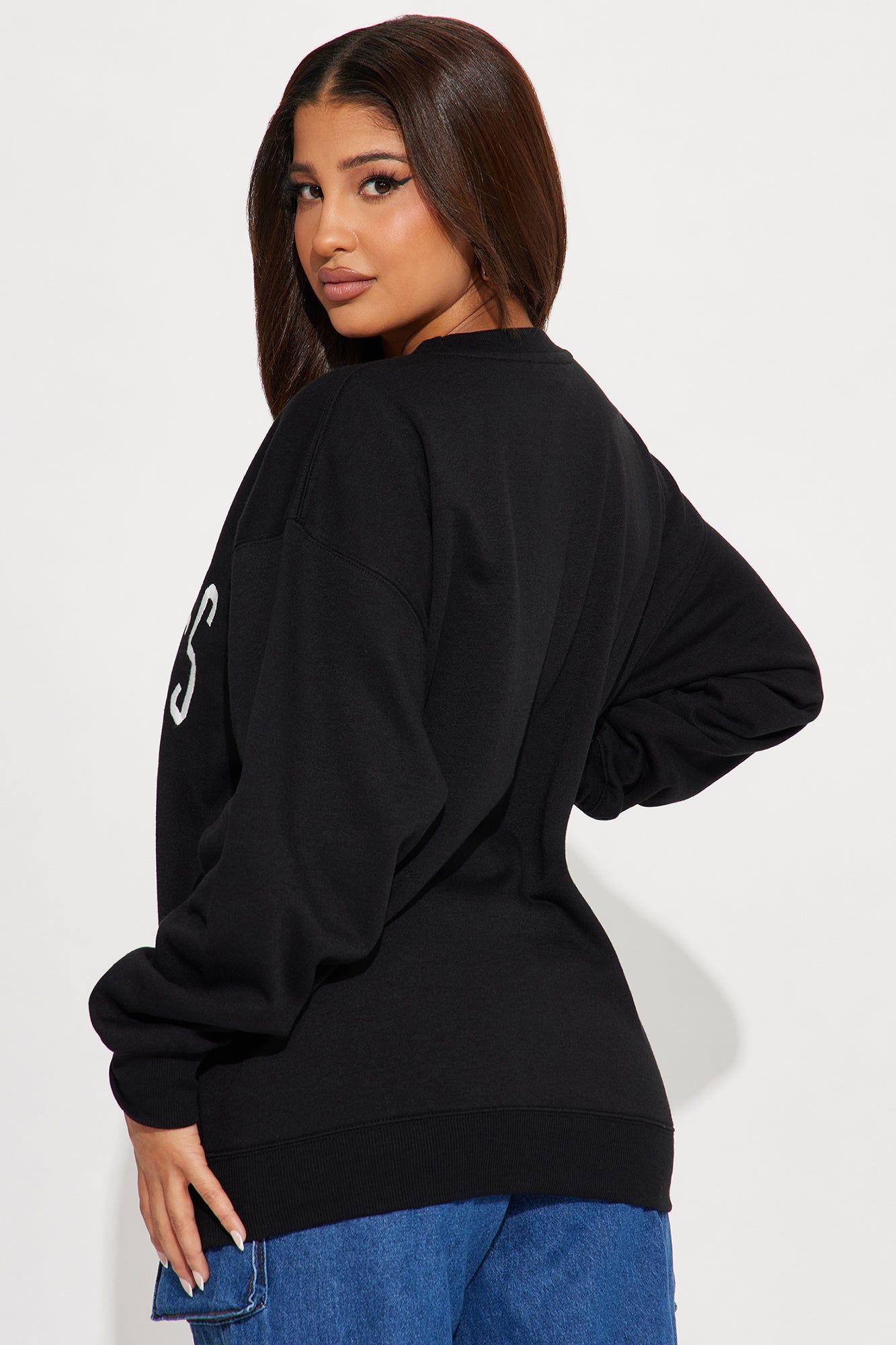 Los Angeles Embroidered Sweatshirt - Black sold by Fashion Nova product image thumbnail 4