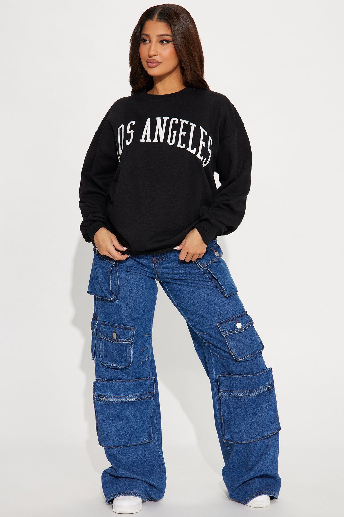 Los Angeles Embroidered Sweatshirt - Black sold by Fashion Nova product image thumbnail 2