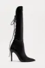 On Your Radar Knee High Boots - Black sold by Fashion Nova