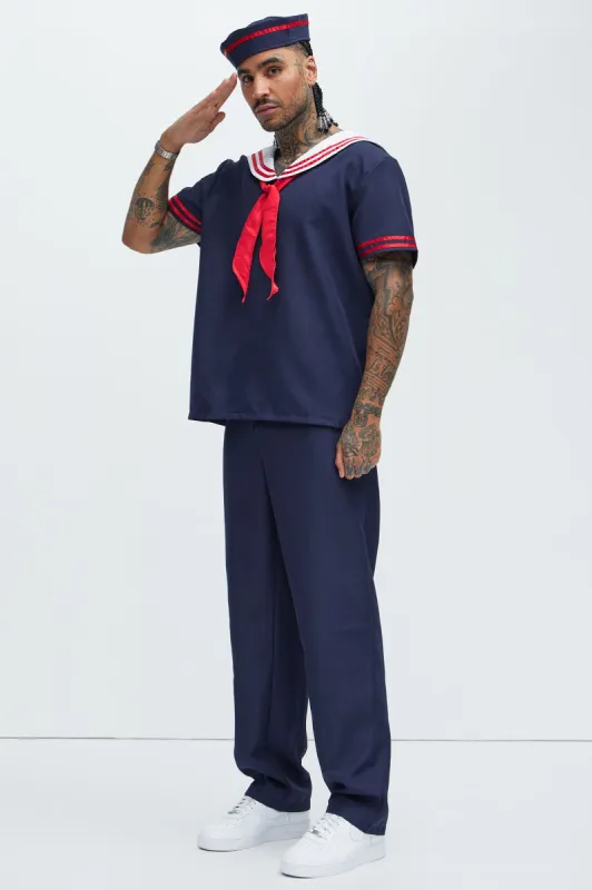 Ahoy Matey Costume - Blue/combo sold by Fashion Nova