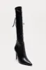 On Your Radar Knee High Boots - Black sold by Fashion Nova
