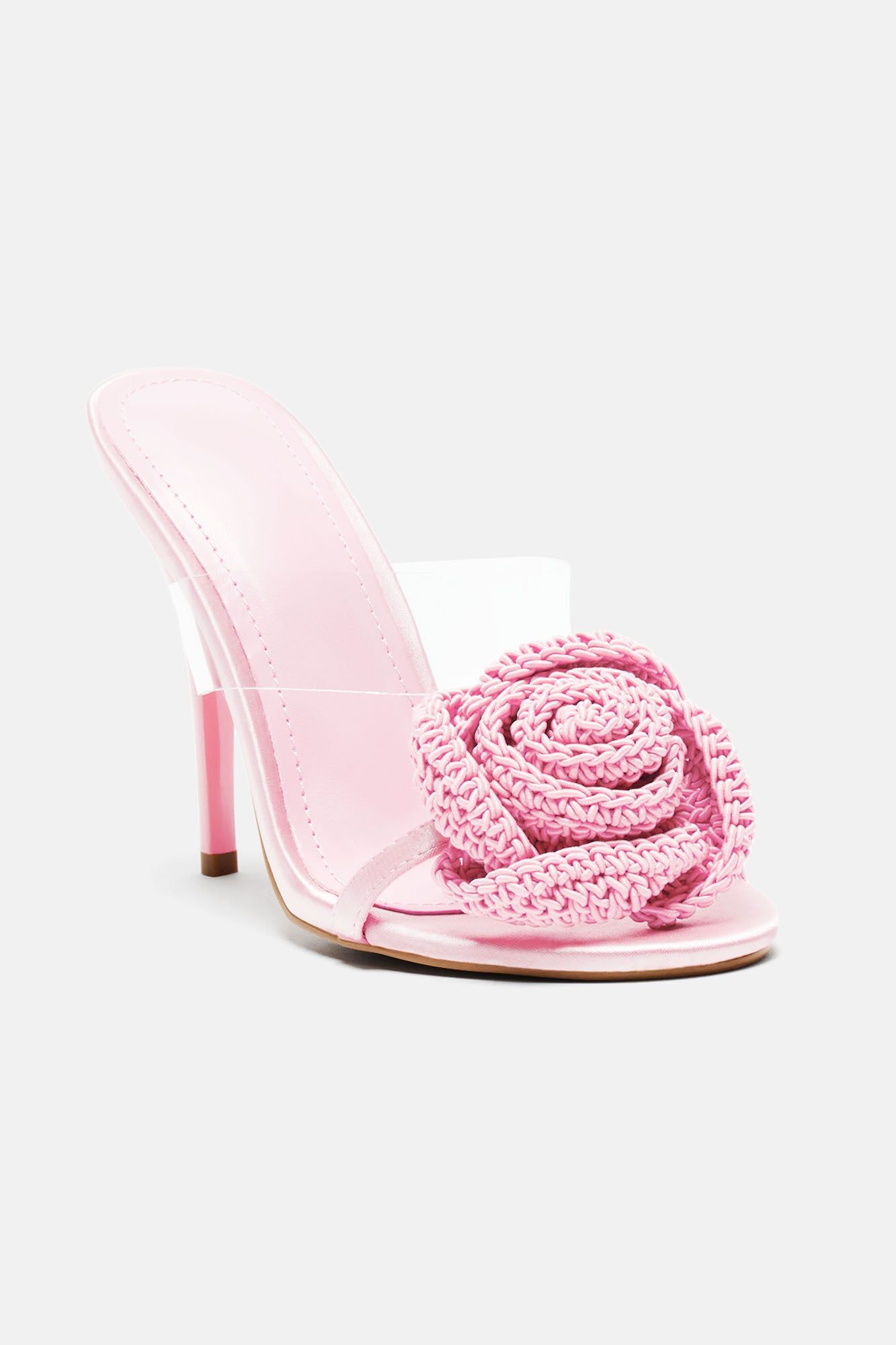 Roses For You Mules - Pink sold by Fashion Nova