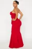 Make a Statement Mermaid Gown - Red sold by Fashion Nova