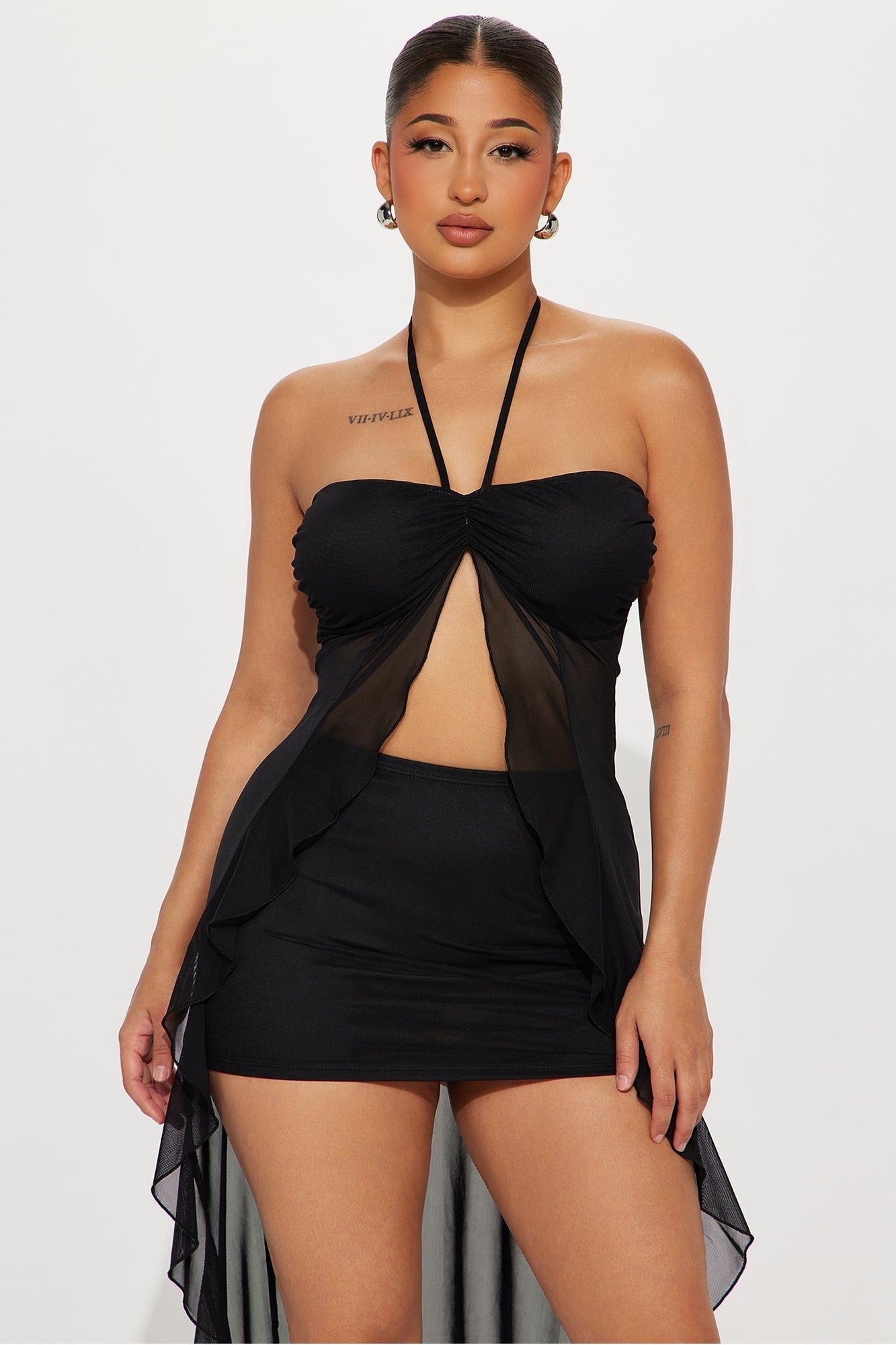 Isadora Mesh Skirt Set - Black sold by Fashion Nova product image thumbnail 2