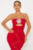Make a Statement Mermaid Gown - Red sold by Fashion Nova