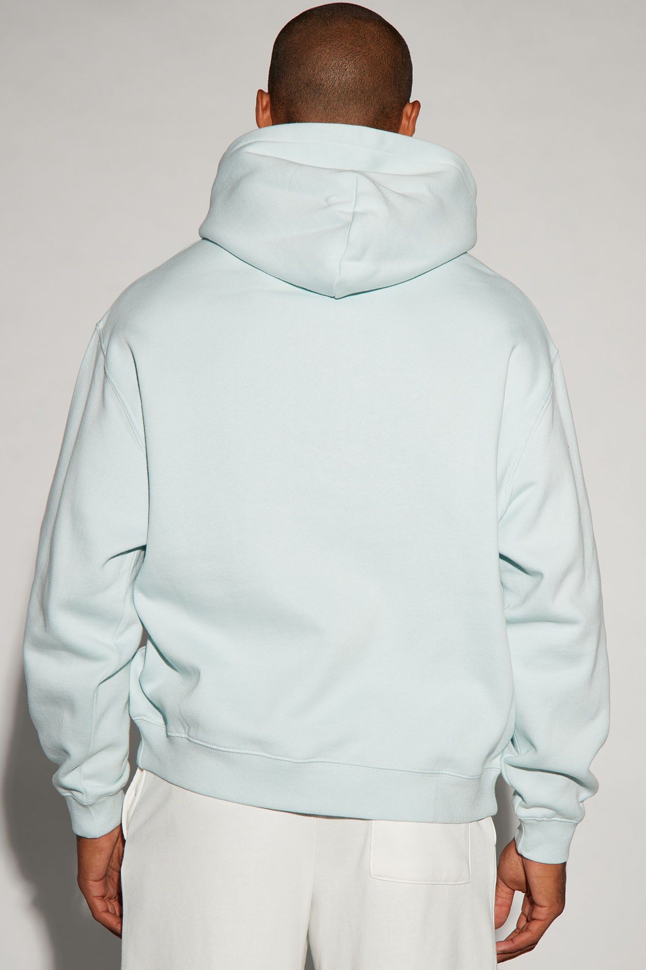 Tyson Hoodie With Snap Button - Dusty Blue sold by Fashion Nova product image thumbnail 4