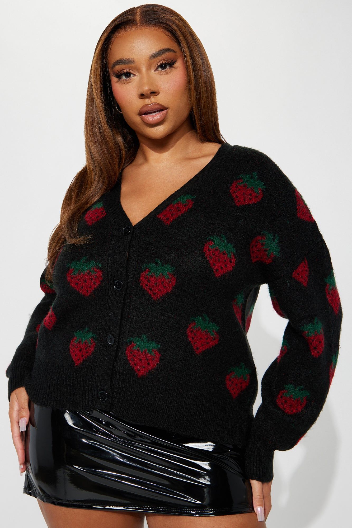 Strawberry Fields Cardigan - Black/combo sold by Fashion Nova product image thumbnail 4