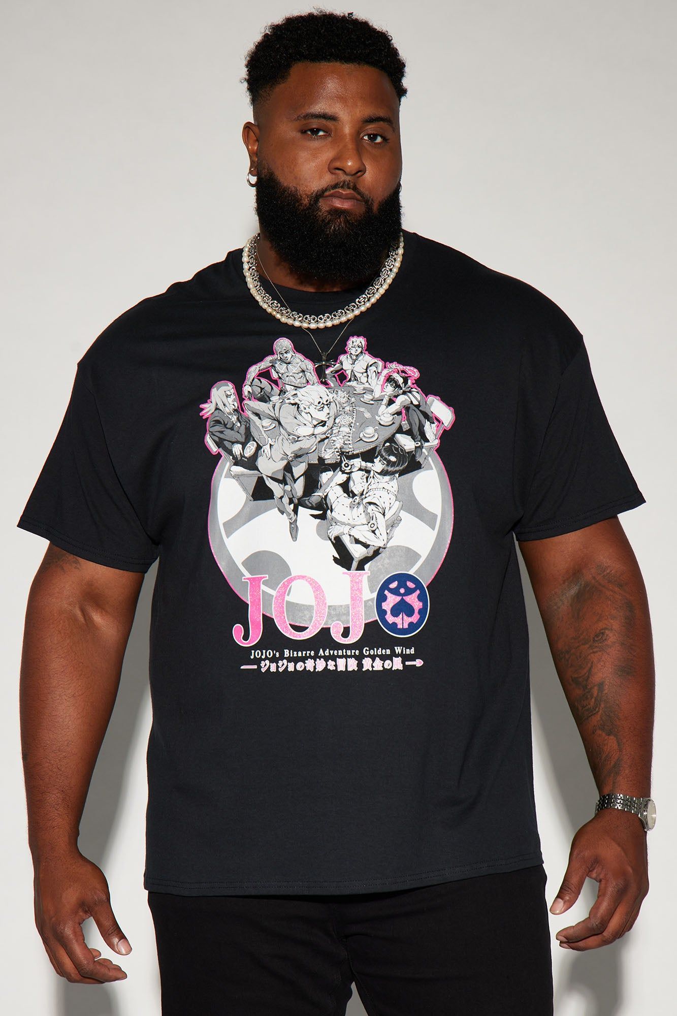 Jojo's Bizarre Adventures Short Sleeve Tee - Black sold by Fashion Nova product image thumbnail 2