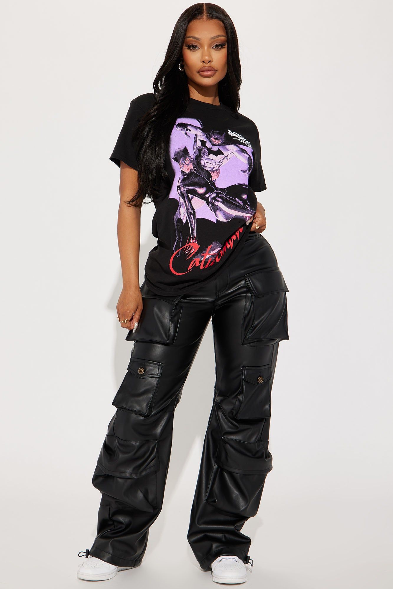 Catwoman And Batman Graphic Tee - Black sold by Fashion Nova product image thumbnail 2