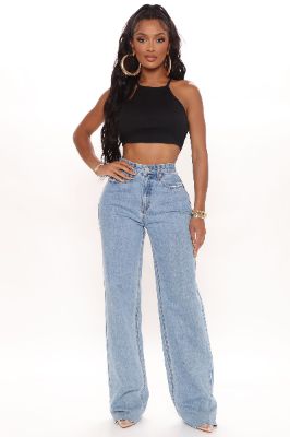 Winona 90's Wide Leg Jeans - Medium Blue Wash sold by Fashion Nova