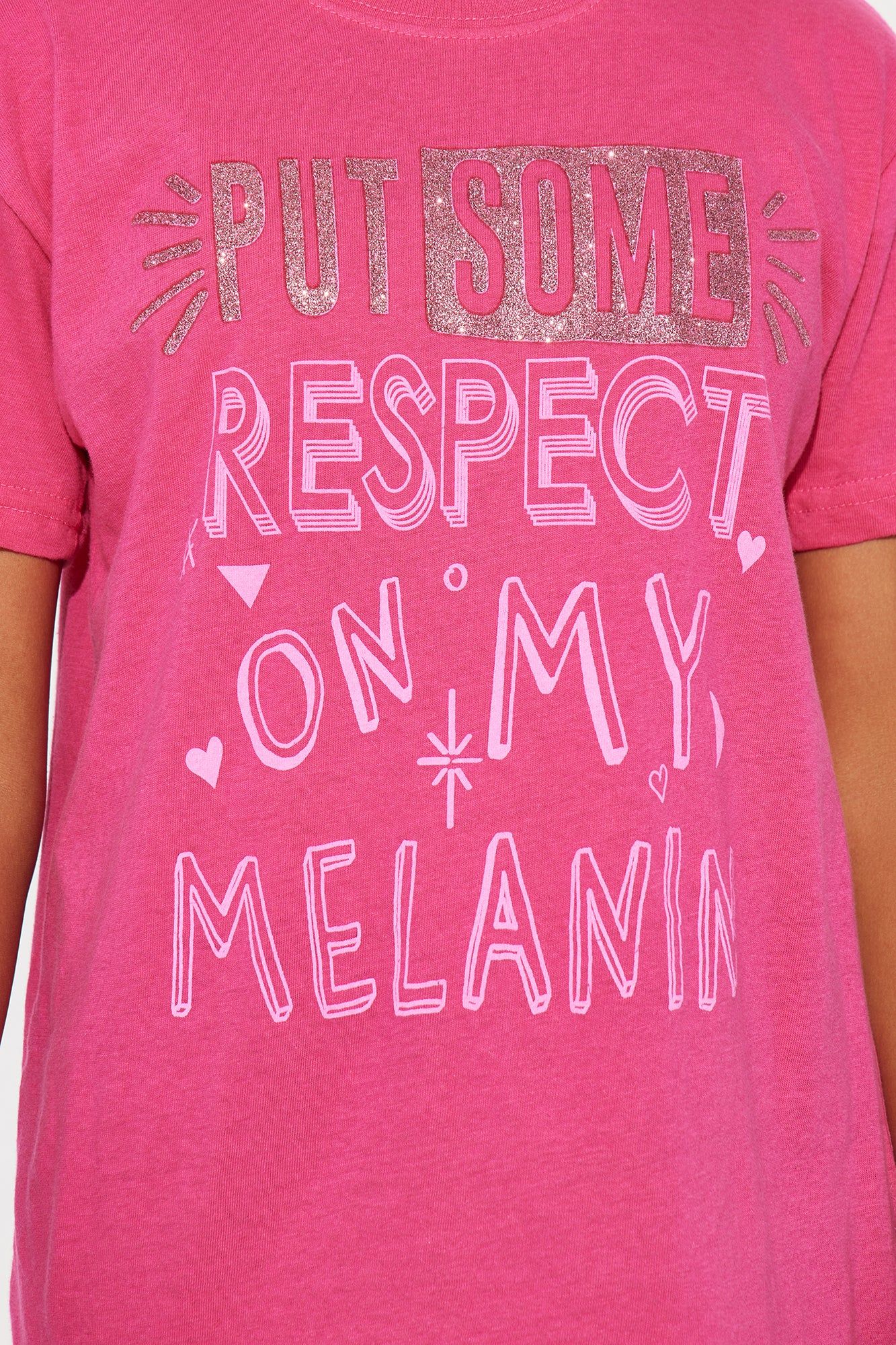 Mini Put Some Respect Short Sleeve Tee - Pink sold by Fashion Nova product image thumbnail 4