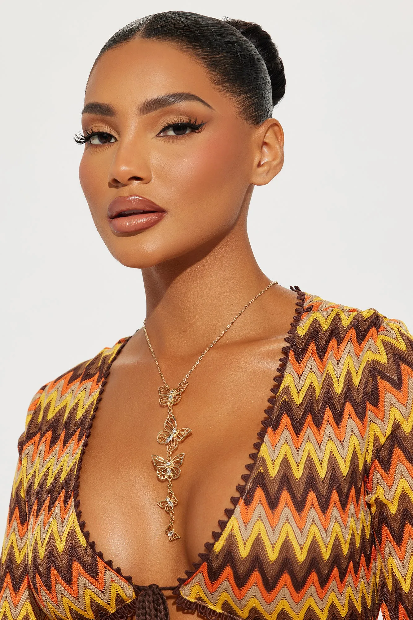 Linda Mariposa Necklace - Gold sold by Fashion Nova product image thumbnail 2