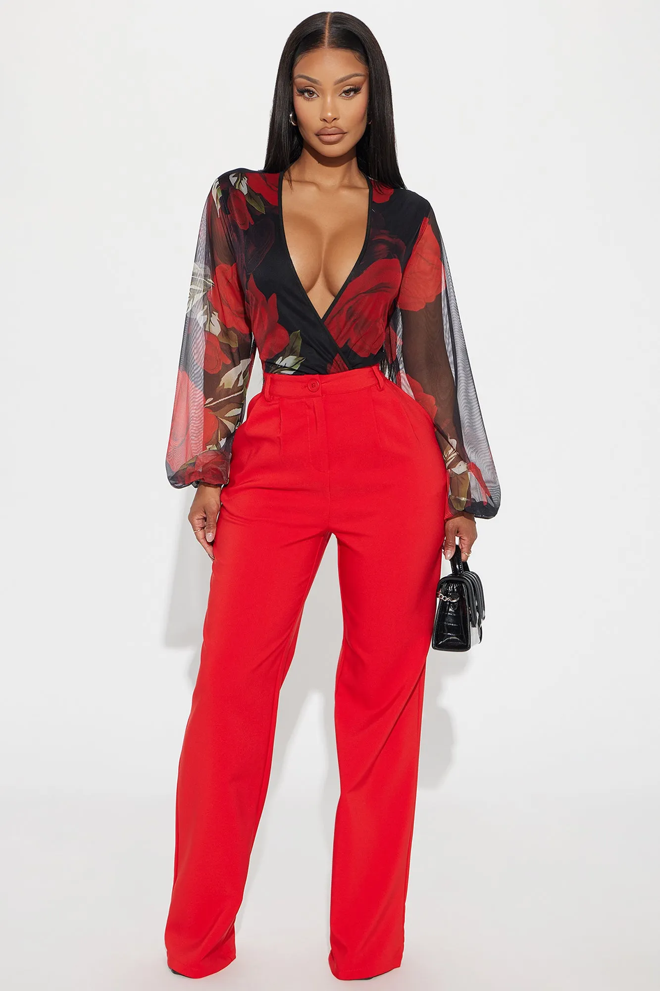 You're The Reason Mesh Bodysuit - Black/combo sold by Fashion Nova product image thumbnail 2