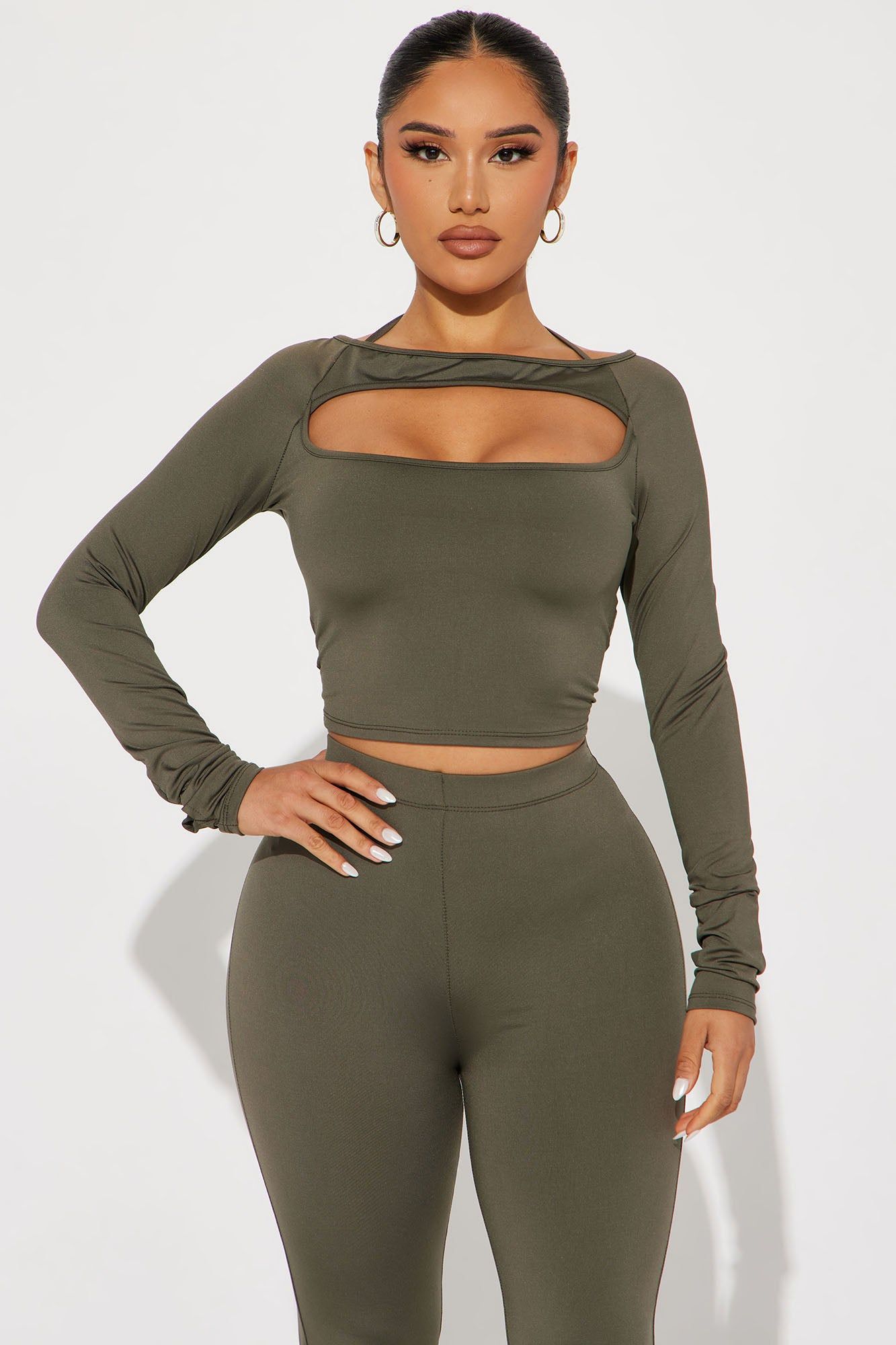 Stella Pant Set - Olive sold by Fashion Nova product image thumbnail 2
