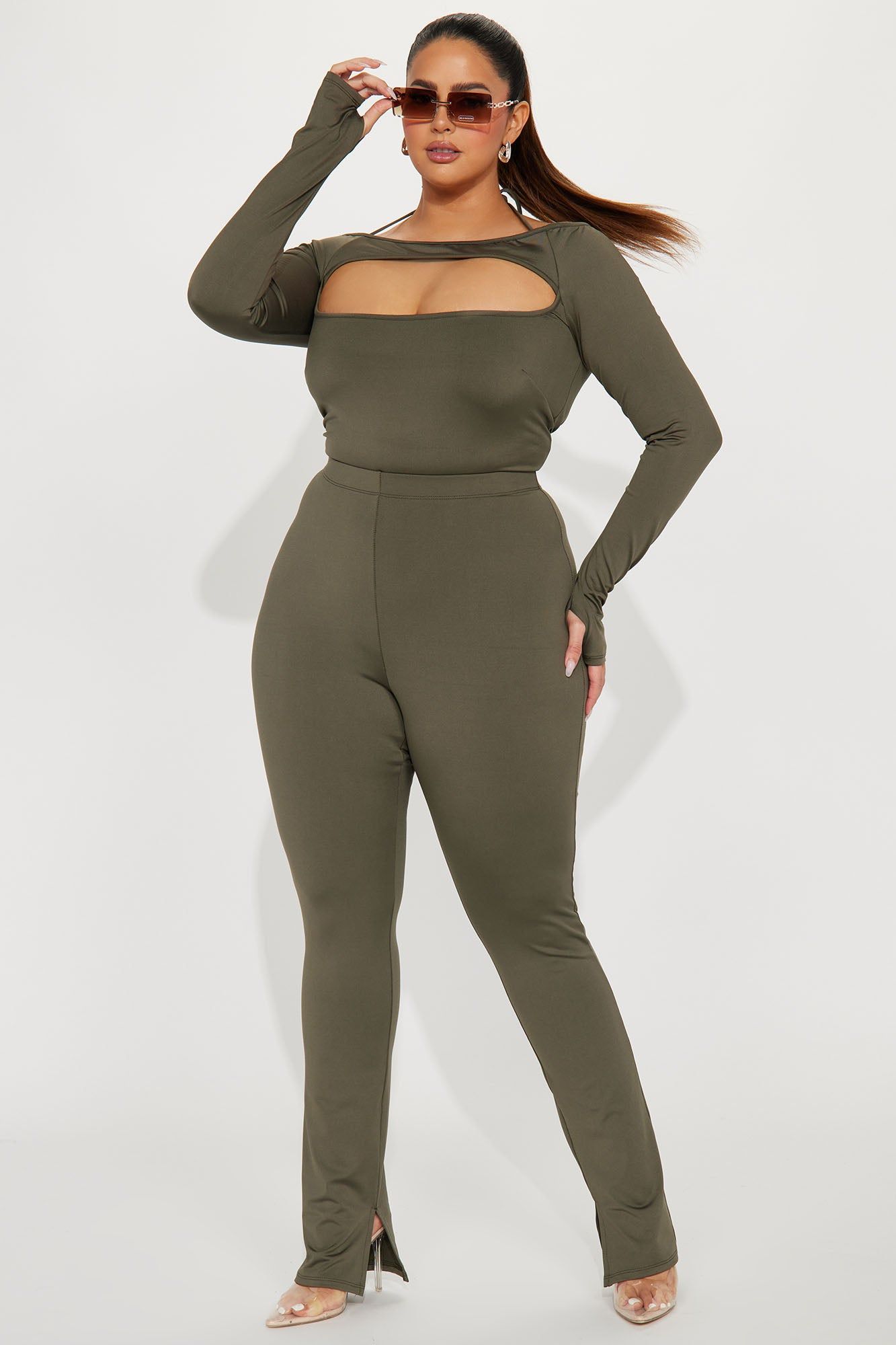 Stella Pant Set - Olive sold by Fashion Nova product image thumbnail 4