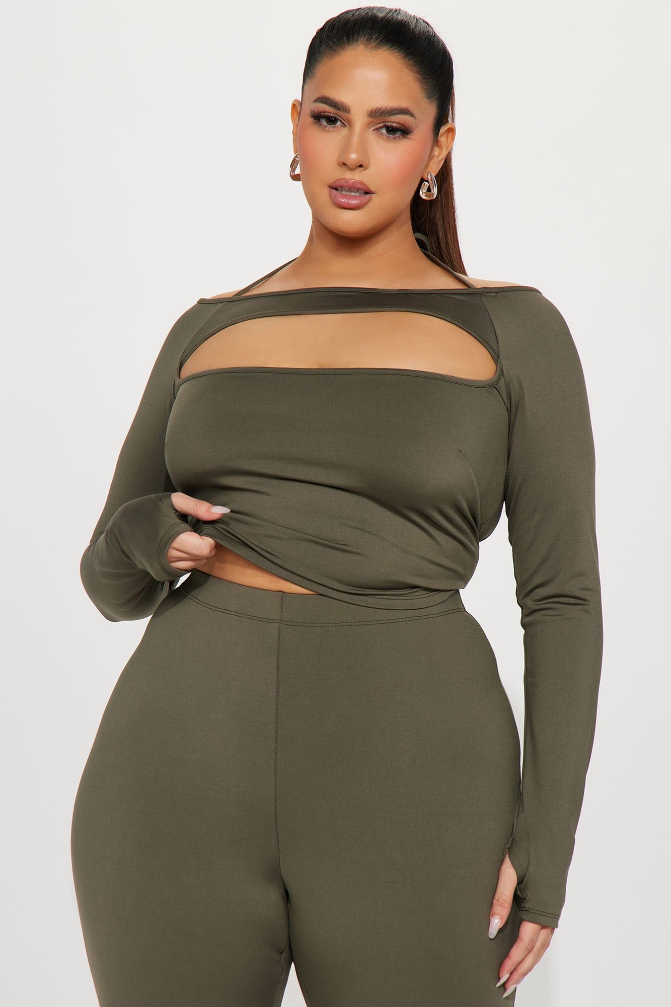 Stella Pant Set - Olive sold by Fashion Nova product image thumbnail 5