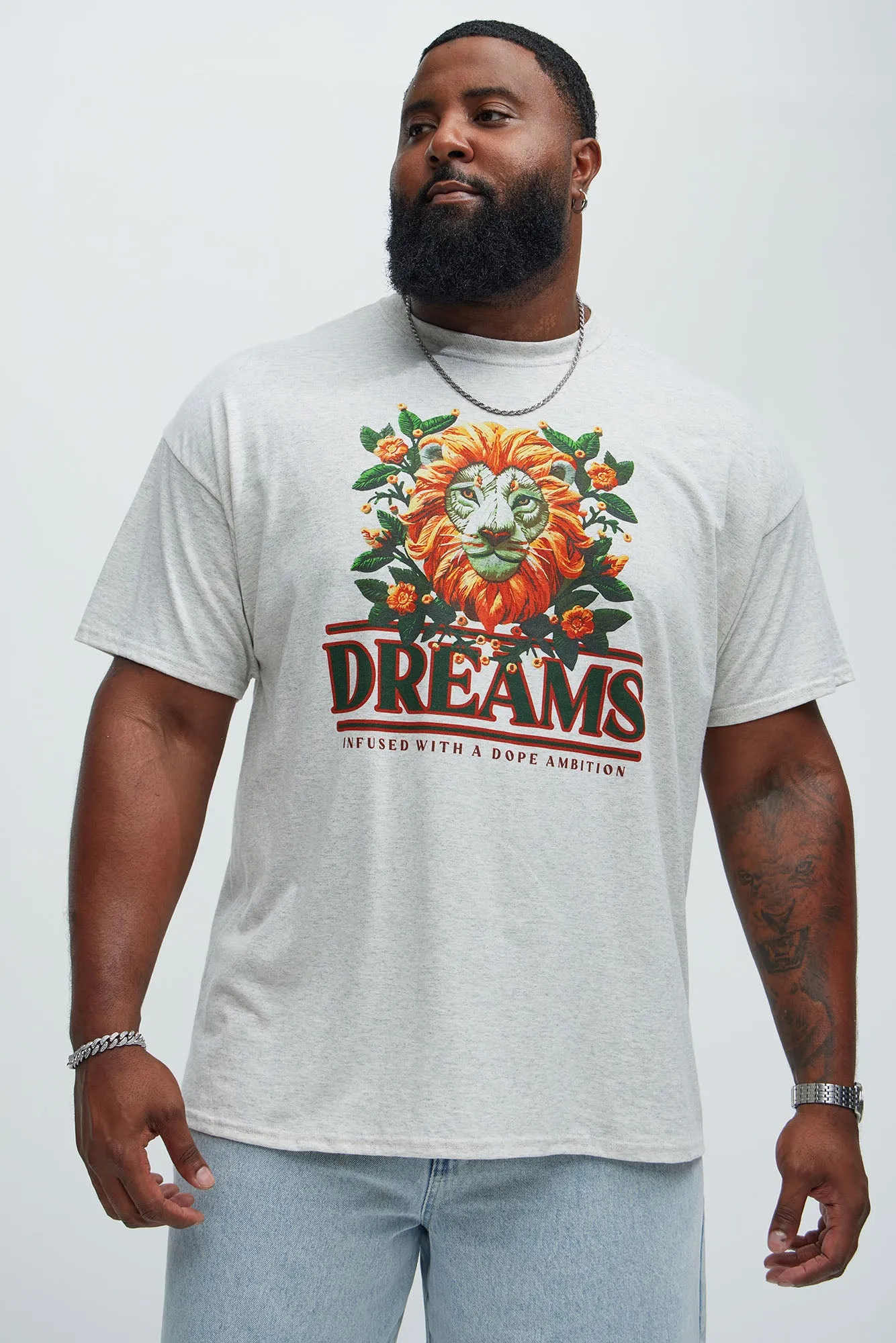 Dreams And Ambition Short Sleeve Tee - Oatmeal sold by Fashion Nova product image thumbnail 5