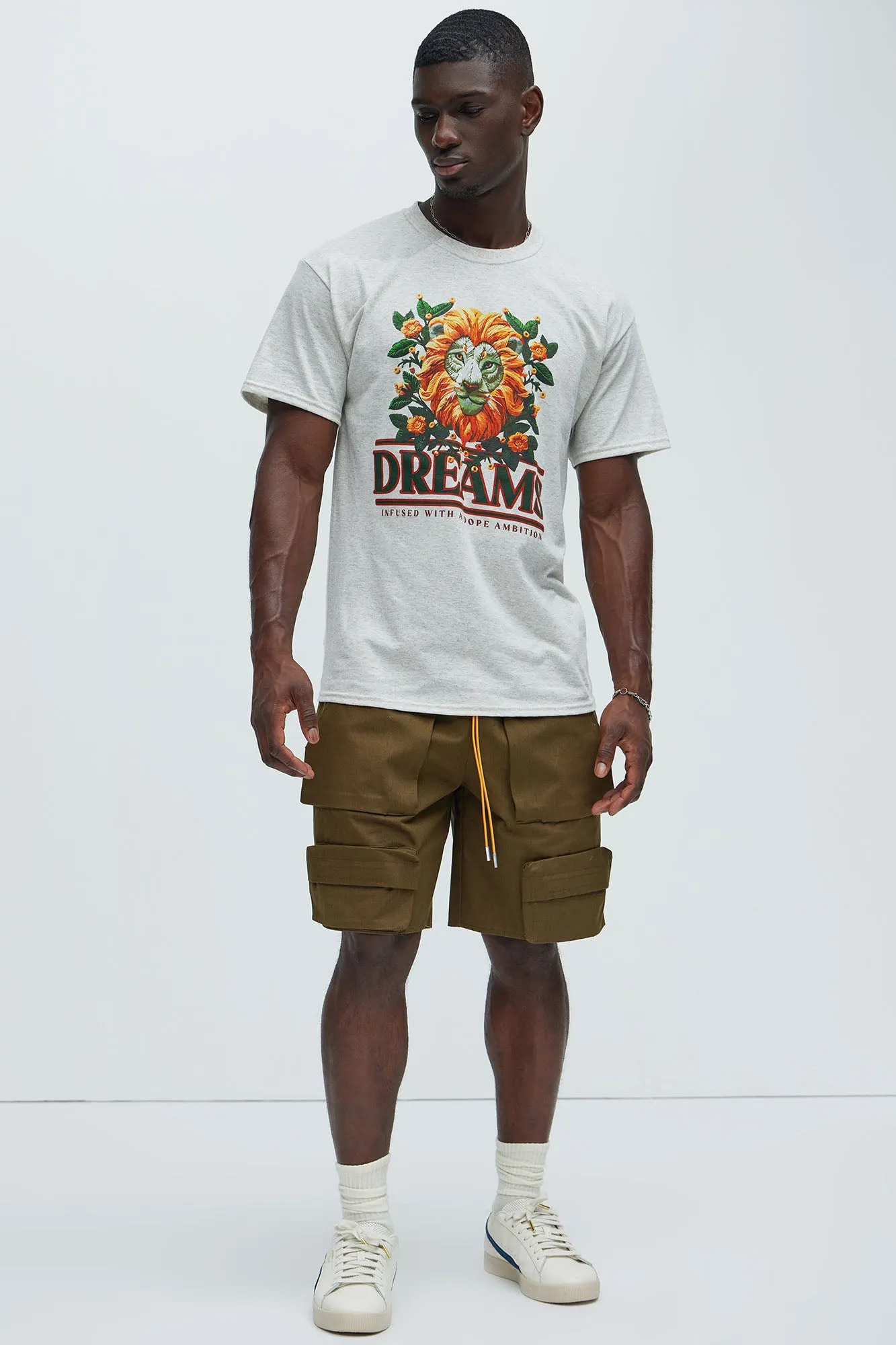 Dreams And Ambition Short Sleeve Tee - Oatmeal sold by Fashion Nova product image thumbnail 3