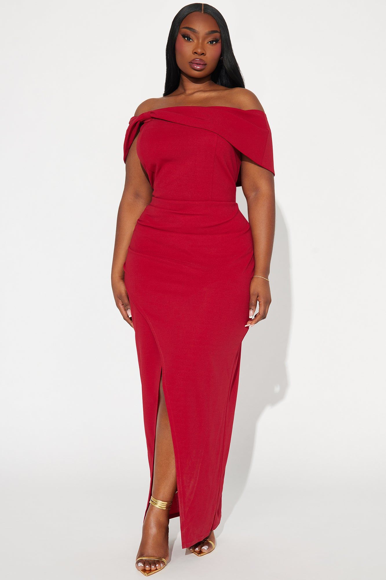 Sofia Off Shoulder Maxi Dress - Red sold by Fashion Nova product image thumbnail 4