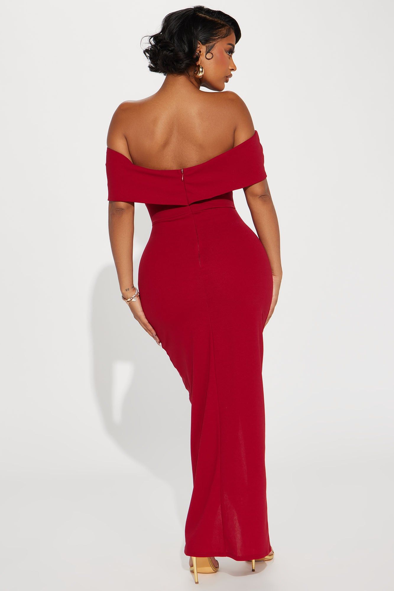 Sofia Off Shoulder Maxi Dress - Red sold by Fashion Nova product image thumbnail 3