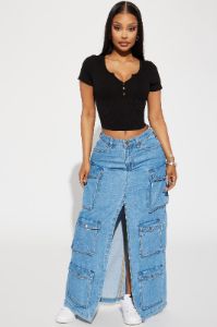 Gina Ribbed Top - Black sold by Fashion Nova
